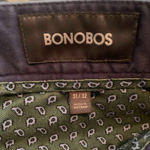 Men's Bonobos Navy Chino Pants - 31x32 Slim Fit